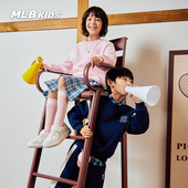 MLB儿童官方男女童复古潮奢立体感LOGO休闲圆领卫衣26春季 新款