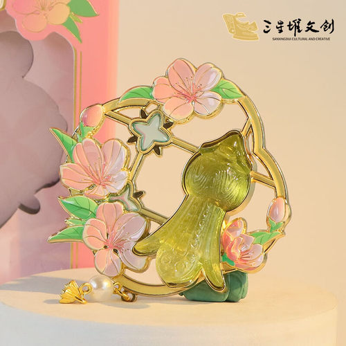 三星堆青铜铃铃溯杏音冰箱贴