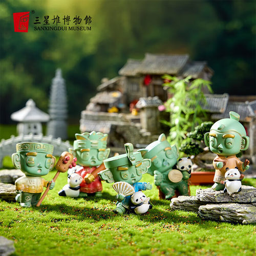 三星堆博物馆盲盒手办摆件