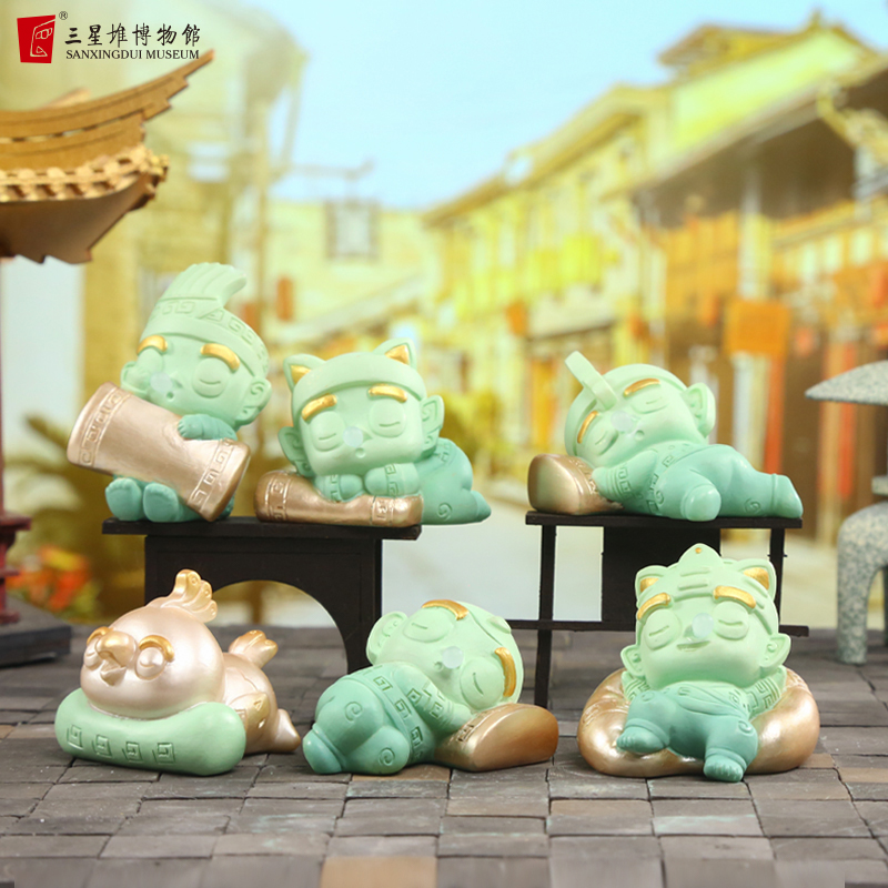 三星堆博物馆树脂摆件