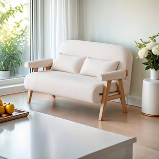 实木折叠沙发床多功能两用小户型单人双人床家用阳台现代风沙发床