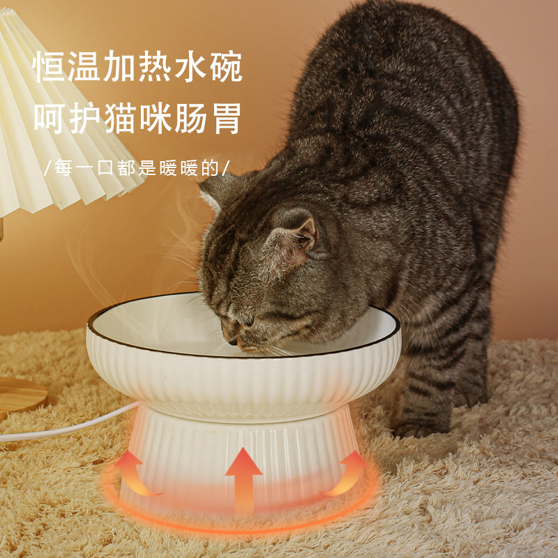 猫咪加热饮水机高脚恒温喝水碗