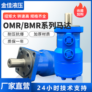 油马达BMR 100 液压马达低速大扭矩正反 摆线马达总成 200 400