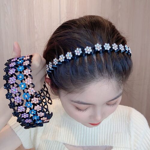 9.9/买1个送一个韩版梅花碎发发箍刘海编发百搭洗漱发箍