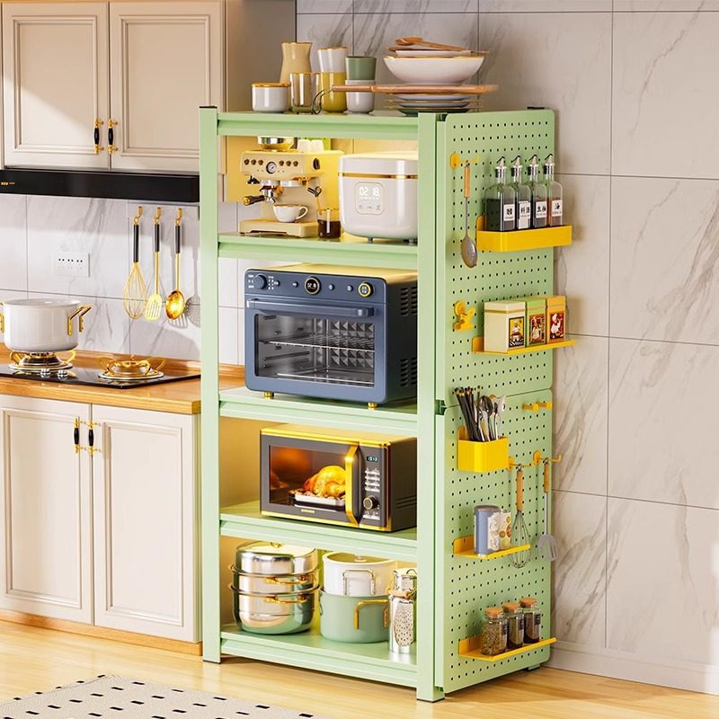 厨房微波炉置物架家用钢制多层储物架电饭锅烤箱落地杂物收纳架子,厨房/烹饪用具,微波炉置物架,淘宝优惠券,粉丝福利购,淘宝优惠卷