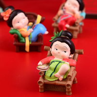 梅蘭竹菊古風(fēng)少女小擺件