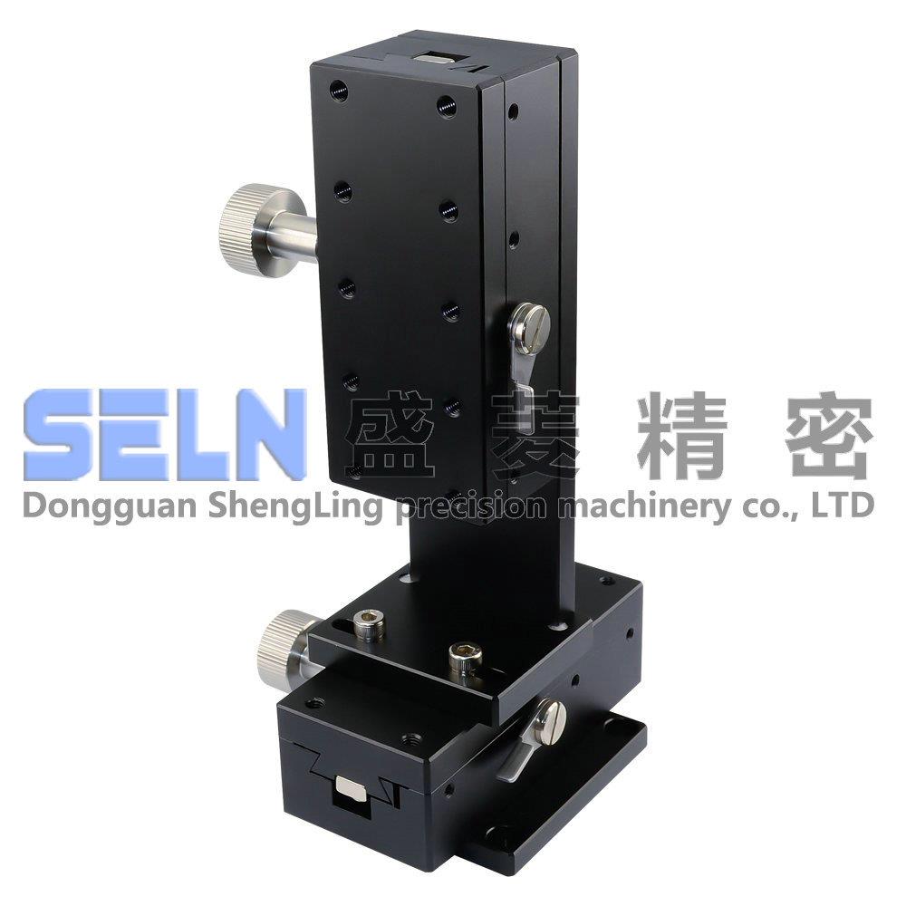 供应XZ轴LWE4090燕尾槽导向型手动位移平台齿轮驱动旋钮调整滑台