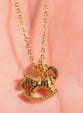 新款小马碎冰冰马上有钱项链