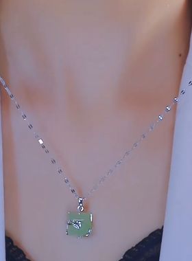 新款福气满满小方糖项链