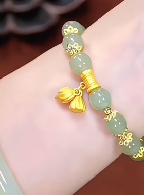 新款两世欢莲子手串女网红爆款时尚轻奢气质百搭小众设计感手串女