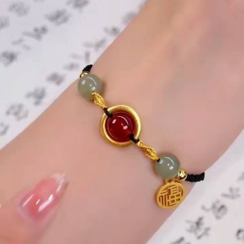 金箍相思红豆轻奢女手链