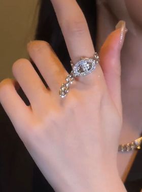 高级感镂空链条腰带可调节开口