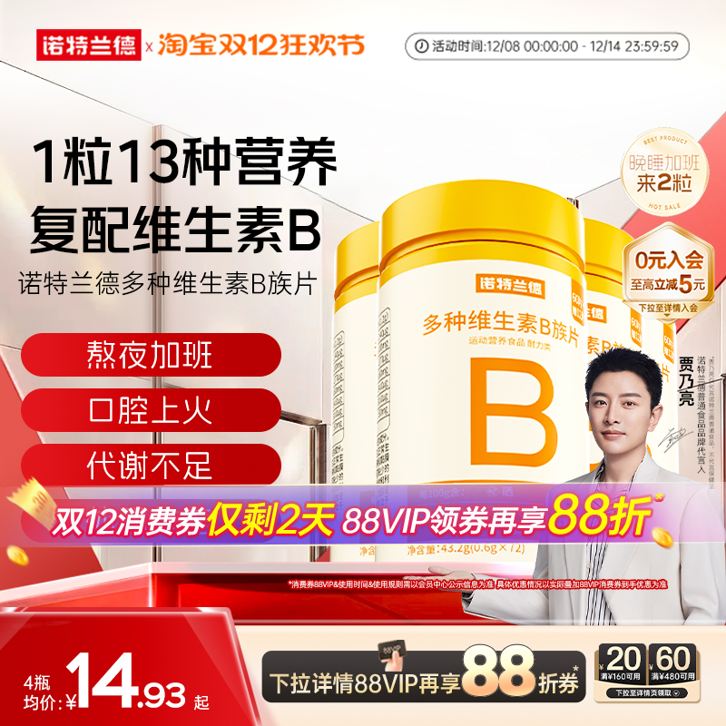 诺特兰德多种复合维生素b咀嚼片