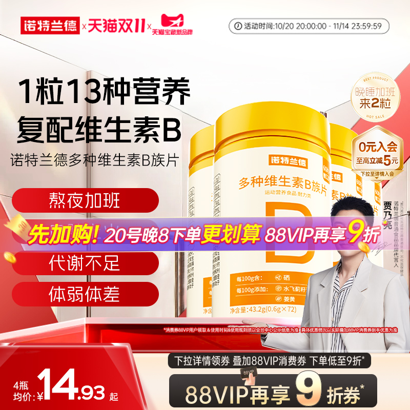诺特兰德多种复合维生素b咀嚼片