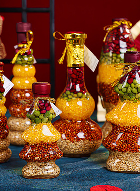 乔迁之喜新居布置装饰用品摆件五谷杂粮五谷丰登入宅仪式礼物礼品