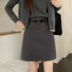 梨形身材羊毛呢料半身裙大码 遮胯显瘦一步包臂裙秋冬中裙a字短裙