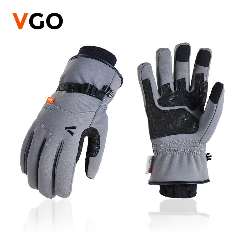 VGO男女零下20度适用户外运动手套抗寒保暖防水耐磨触屏FT3115FW