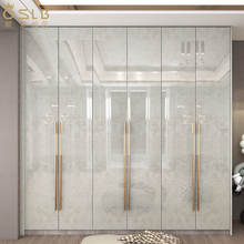 2024新款轻奢实木卧室衣柜小户型家用现代简约整体组合玻璃门衣橱