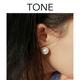 TONE大珍珠耳夹蚊香盘高级感简约气质进口水晶珍珠韩国无耳洞女