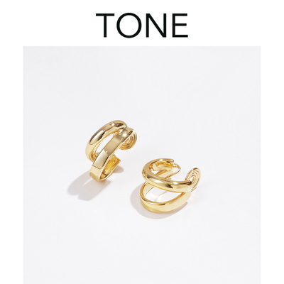 TONE几何耳圈无痛耳夹