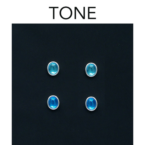 TONE原创定制蓝色琉璃蚊香盘耳夹