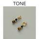 TONE黑玛瑙虎眼石耳圈耳夹蚊香盘高级感中古风小众秋冬无耳洞耳钉