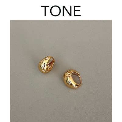 TONE六芒星高品质锆石钻耳夹