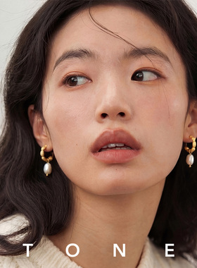 TONE原创天然淡水真珍珠耳夹耳圈高级气质百搭优雅无耳洞耳圈耳钉