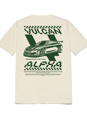 德国Vulcan Alpha Street Cup 宝马M4 G82 赛车印花T恤 男女通用