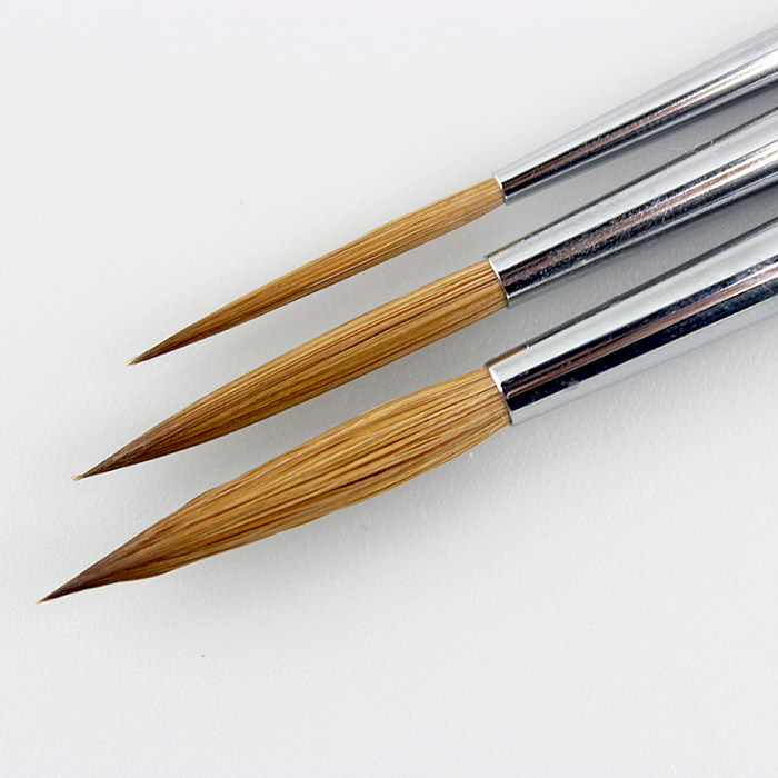 韩国hwahon华虹339勾线笔西伯利亚紫貂毛水彩笔貂毛混合加长尖头面相