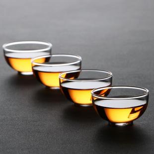 功夫茶杯品茗杯个人专用透明喝茶小杯子家用套装 加厚玻璃日式 茶具