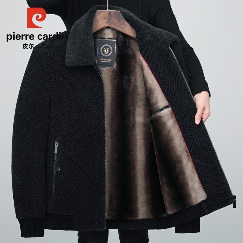 皮尔卡丹男士棉衣外套秋冬款加绒加厚棉袄抗寒保暖中老年爸爸棉服,男装,棉衣,淘宝优惠券,粉丝福利购,淘宝优惠卷