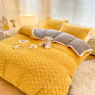 毛毯被套两用双层带拉炼冬季加厚被子塔芙绒牛奶绒沙发盖毯子冬天