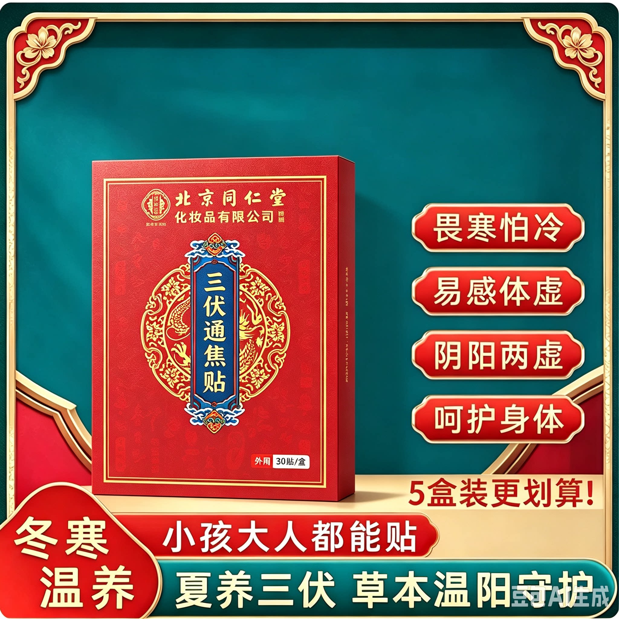 三伏贴祛儿童成人畏寒怕