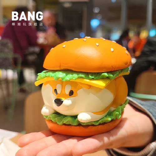 棒潮玩 动物星球 阿柴枸杞至尊快餐 汉堡 鸡块 冰淇淋 手办摆件