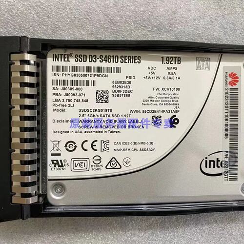 02312GTT SSD 1920GB SATA 1.92TB RH2288V3V5固态硬盘议价