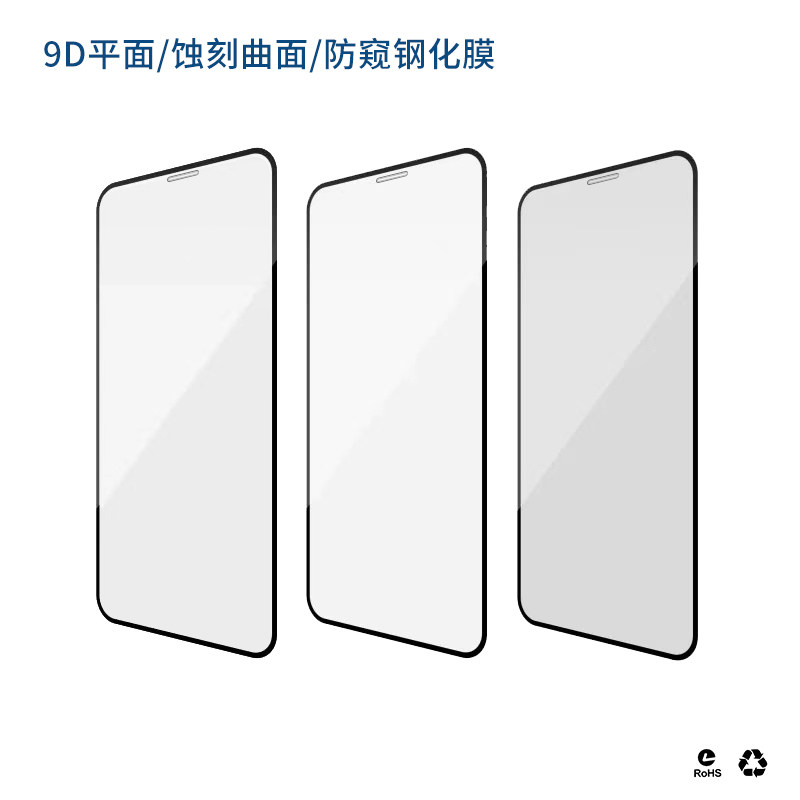 适用苹果iPhone15pro13Maxr14钢化膜xse全包黑边12mini防摔曲面防偷窥