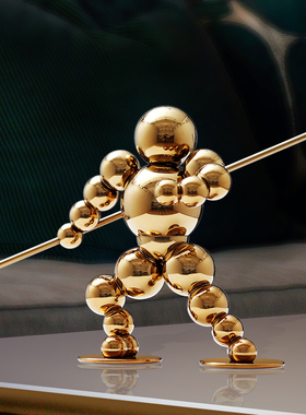 轻奢高档武动人生摆件客厅酒柜电视柜势不可挡桌面装饰品送礼定制