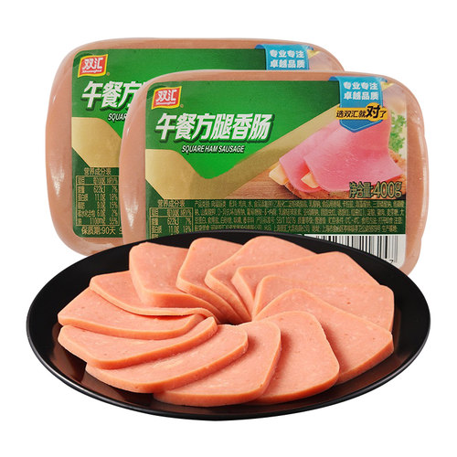 双汇午餐方腿香肠400g午餐肉