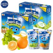 果倍爽白葡萄汁橙汁复合果汁饮料独立包装 可吸饮料200ml 便携装