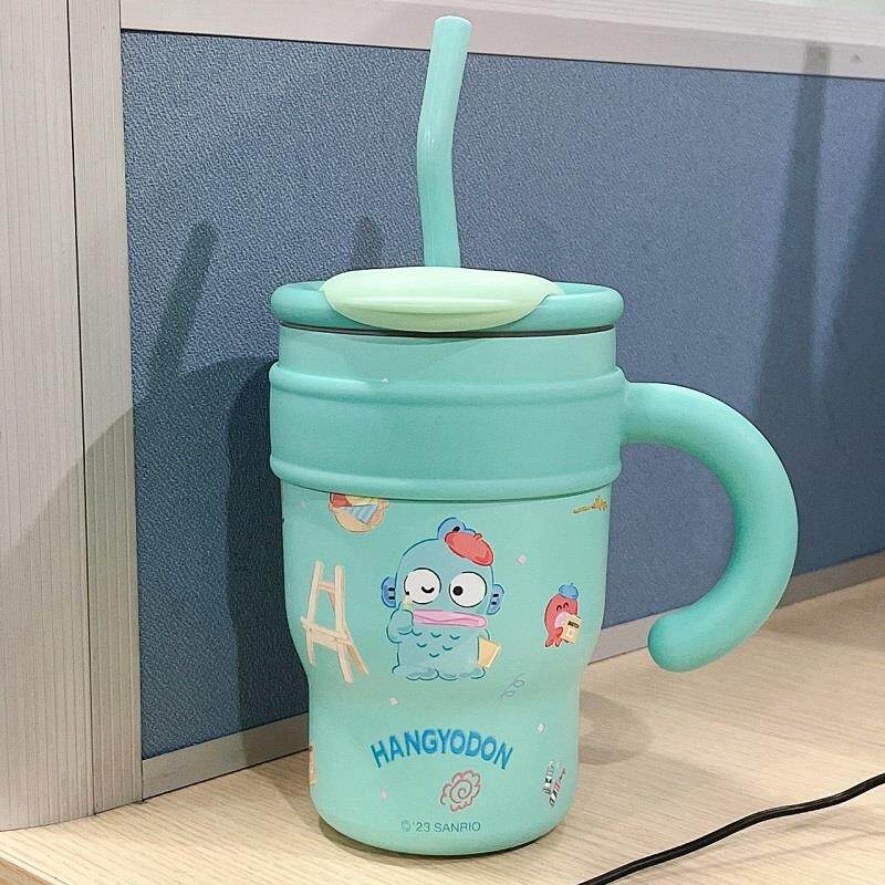 丑鱼保温杯女生三丽鸥hellokitty水杯高颜值吸管杯迷你小巧便携杯