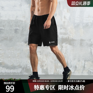 男士 五分大码 夏款 篮球美式 休闲健身中裤 鹿家门原创黑色牛仔短裤