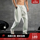 子加大码 鹿家门秋冬新款 运动训练健身长裤 宽松男士 肥 针织直筒卫裤