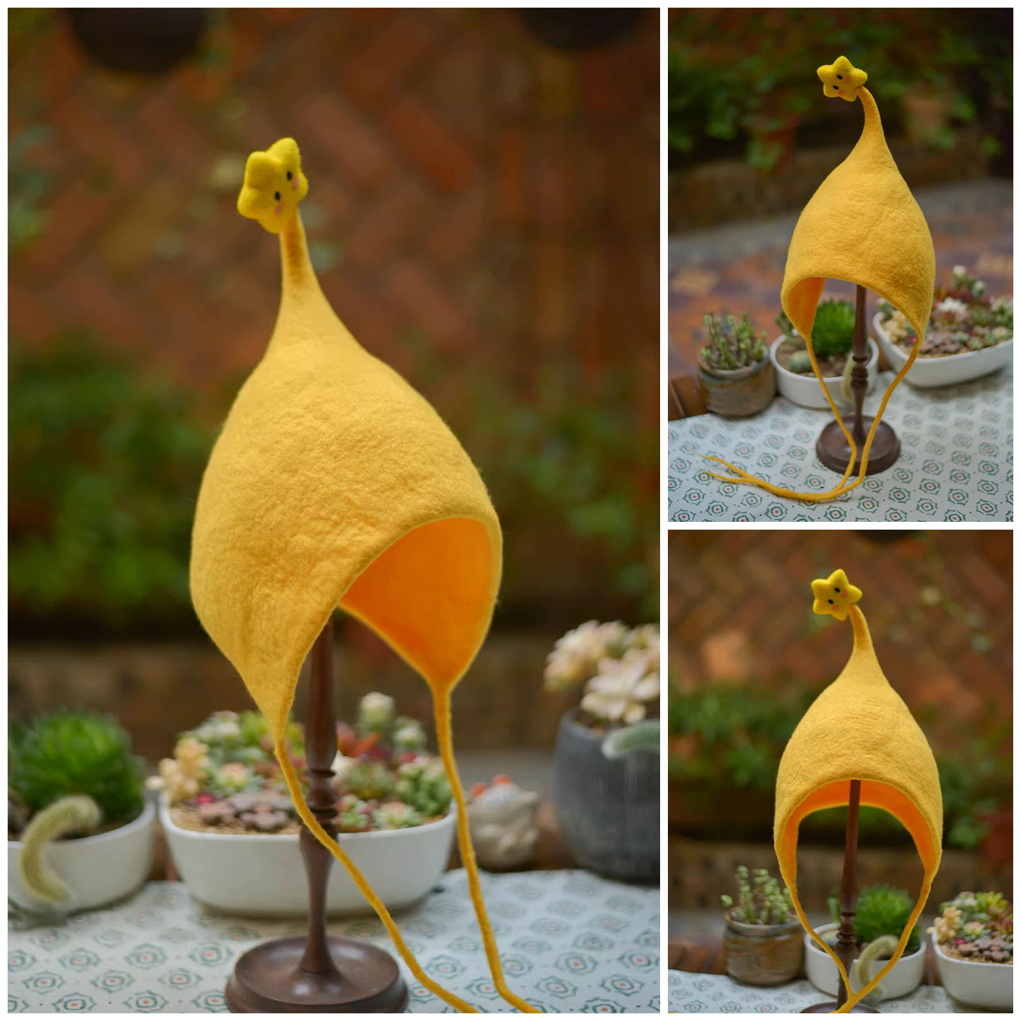 布料星星帽遮耳帽影楼拍照道具