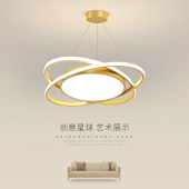 餐厅卧室吊灯简约现代饭厅餐桌吧台轻奢灯2025新款 大气中山灯具灯