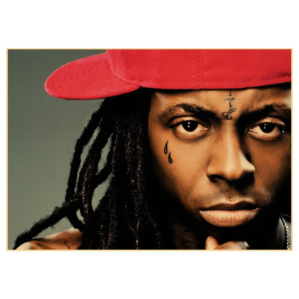 韦恩lilwayne 海报 装饰壁画 复古 挂画 a2b36a10
