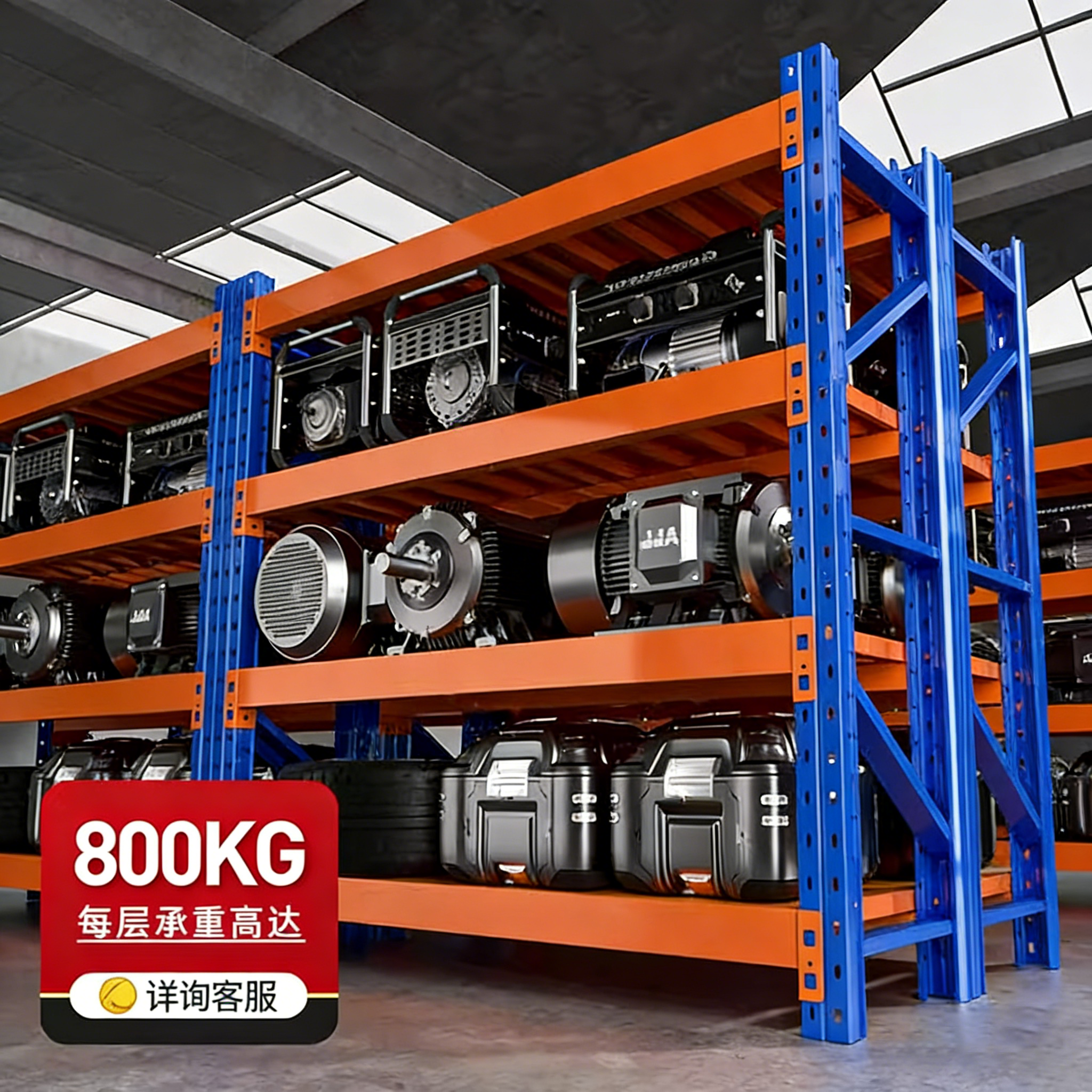 800kg加厚重型货架超强承重模具仓储工业工厂仓库储物架置物架子