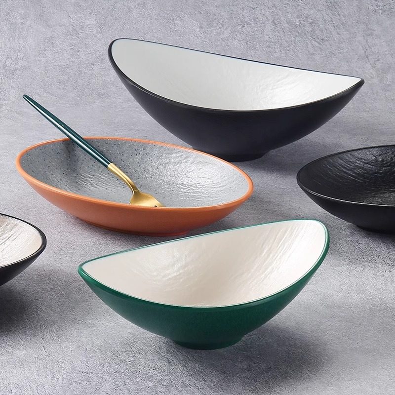 密胺异形椭圆盘沙拉凉菜小吃盘子船型盘鱼盘餐厅餐具酒店餐盘商用,餐饮具,盘,淘宝优惠券,粉丝福利购,淘宝优惠卷