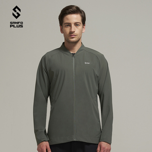 SANFO 50°灰轻量防晒弹力透气通勤休闲夹克 男 20002 PLUS