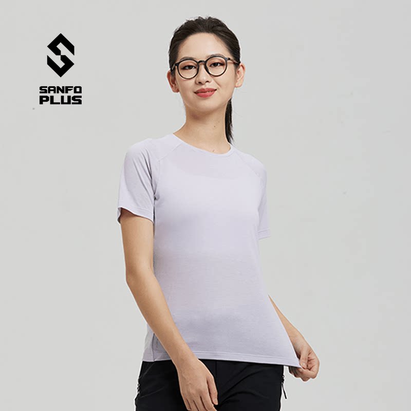 SANFO PLUS Polartec 女款熔岩轻量速干抗味T恤 21018